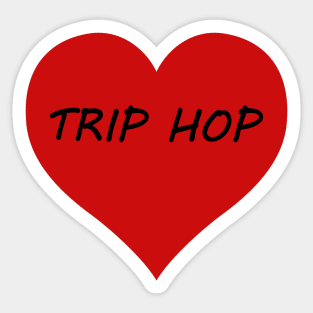 Trip Hop Love Classic Heart Sticker